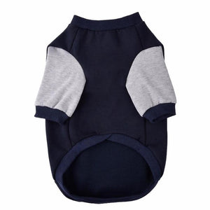 Dog Jumper - Blue and White Chevron print