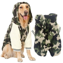 Load image into Gallery viewer, Dog Jacket/Jumper Camo fleece hoodie