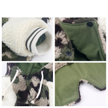 Load image into Gallery viewer, Dog Jacket/Jumper Camo fleece hoodie