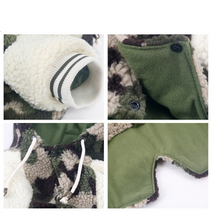 Dog Jacket/Jumper Camo fleece hoodie