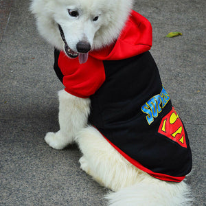 Dog Jumper/Hoodie - Superman - Black or Blue
