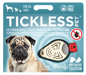 TICKLESS PET - Ultrasonic tick and flea repeller for pets at home