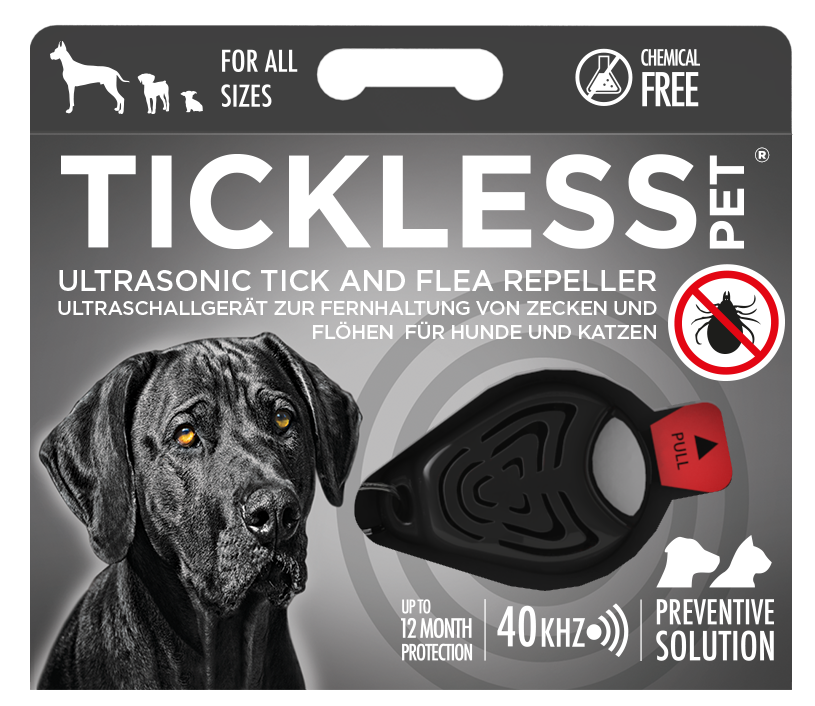 TICKLESS PET - Ultrasonic tick and flea repeller for pets at home