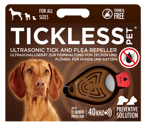 TICKLESS PET - Ultrasonic tick and flea repeller for pets at home