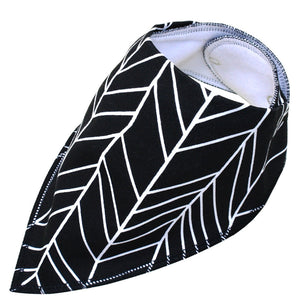 Dog bandana - Black and white geometric pattern